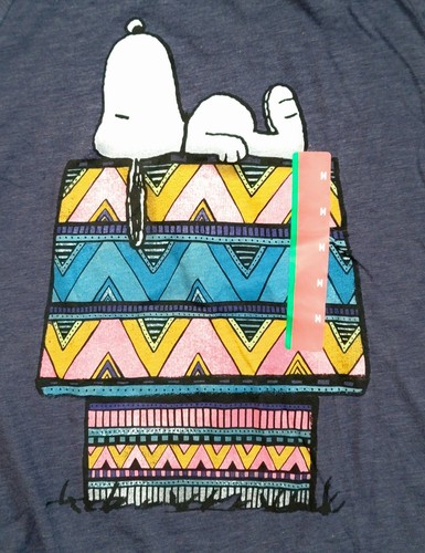 Peanuts Womens MEDIUM Snoopy Graphic Print Long Sleeve T-SHIRT Navy Crew Neck - 第 8/11 張圖片