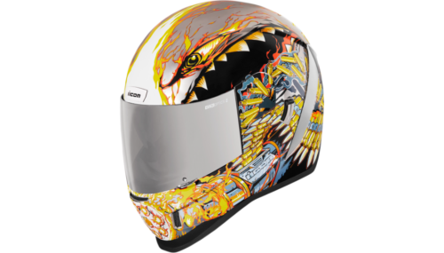 NEW 2021 ICON Airform Warthog Motorcycle Helmet - Silver - Small - MOTORCYCLE