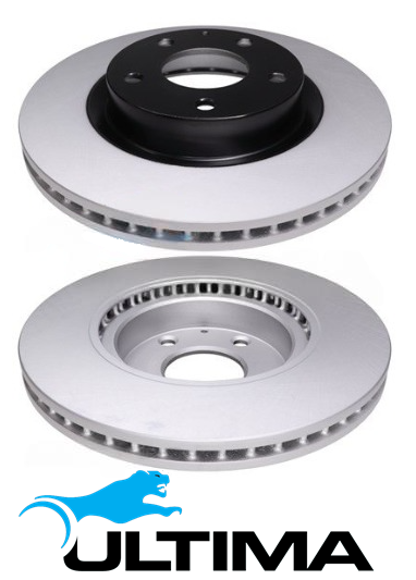 ULTIMA FRONT VENTED DISC BRAKE ROTORS FOR MAZDA3 BM BN PE-VPS PY-VPS 2.0L 2.5 I4