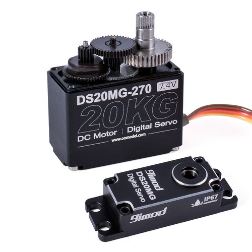 9imod DS20MG 20kg wasserdichtes Vollmetall-Servo für 1/8 1/10 1/12 RC Auto Car - Bild 11 von 16