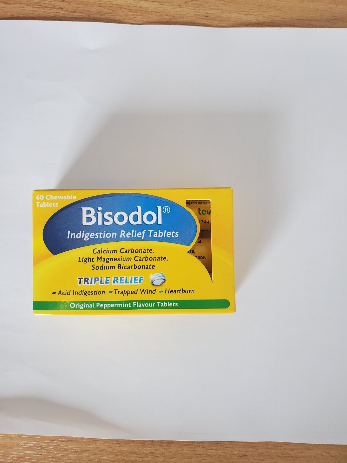 BISODOL INDIGESTION TABLETS & TRAPPED WIND RELIEF 60TABLETS eBay