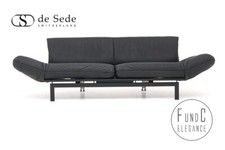de Sede DS 140  Relaxsofa Multifunktionssofa Retro Frigg Leder schwarz