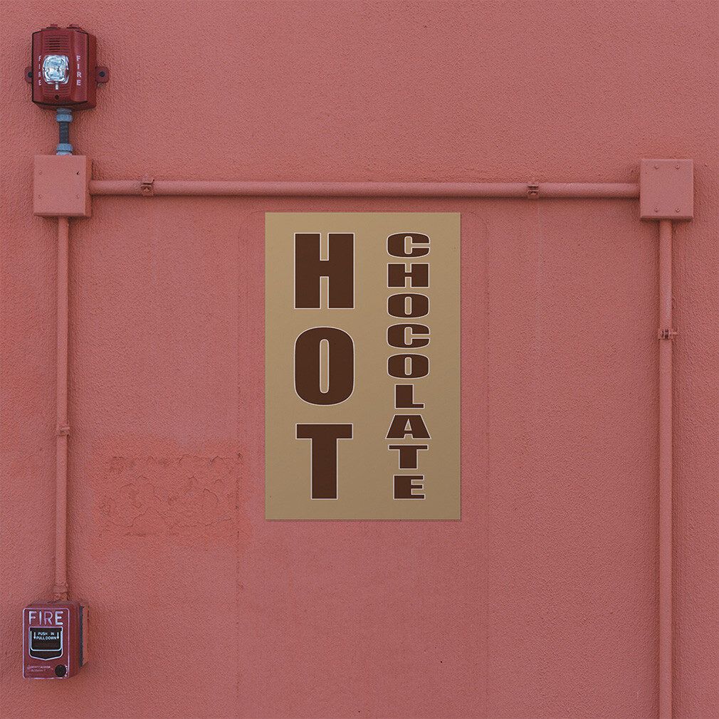 Door Decals Vertical Vinyl Stickers Hot Chocolate Food Fair Promotion Business