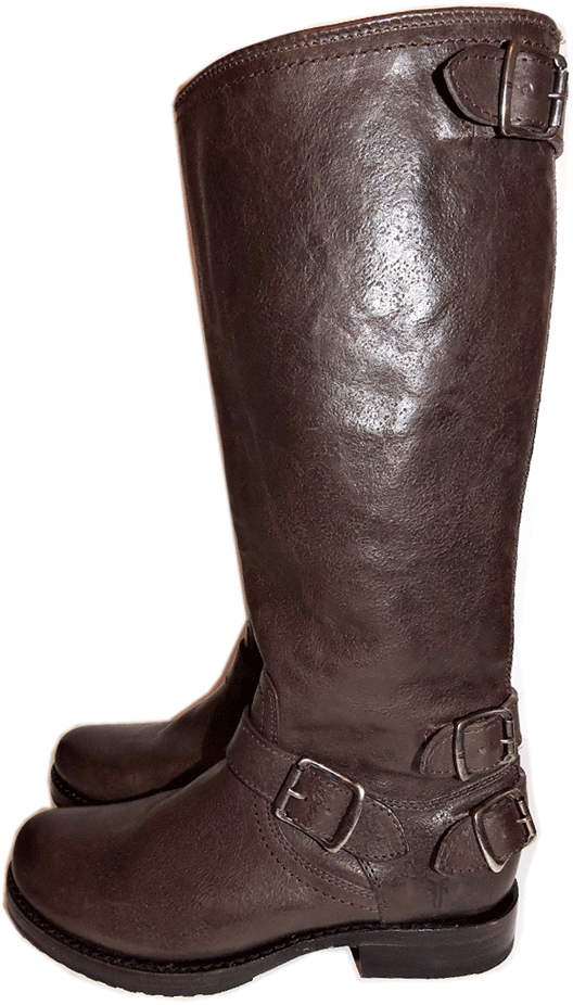 Frye Veronica Back Zip Tall Boot Brown Leather Riding Biker Moto Bootie 6.5 Frye Veronica Back Zip Zip Zip Tall Boot Brown Leather Riding Biker Moto Bootie 6.5 2f15bf