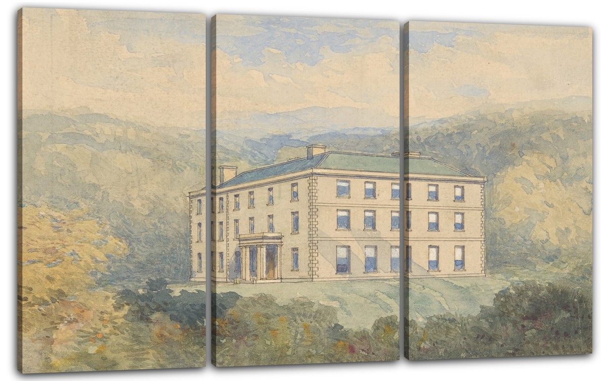 Toile/cadre Ancien Français 18ème Siècle "Hab.t De L'Angleterre De Cartes" - Reproduction Neuve Prête à Accrocher