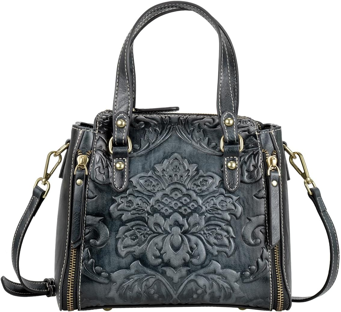 Crossbody Bag for Women Top Handle Tote Purses Vintage Satchels Handbag-image