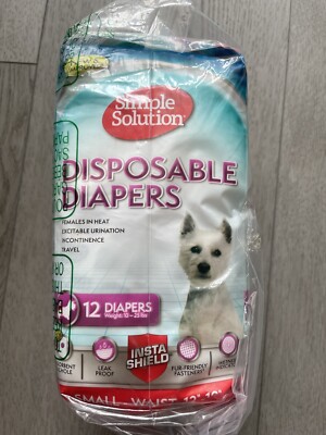 Simple Solution Disposable Diapers- Small - 12 Count - (Waist 12''-19'')