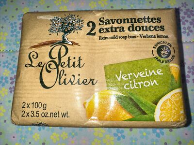 Le Petit Olivier   VERVEINE CITRON Soap Extra Mild-Enriched Olive Oil 2-3.5oz