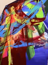 No.22?Original Abstract Modern Minimal Urban Textured Painting By Ricque Lee