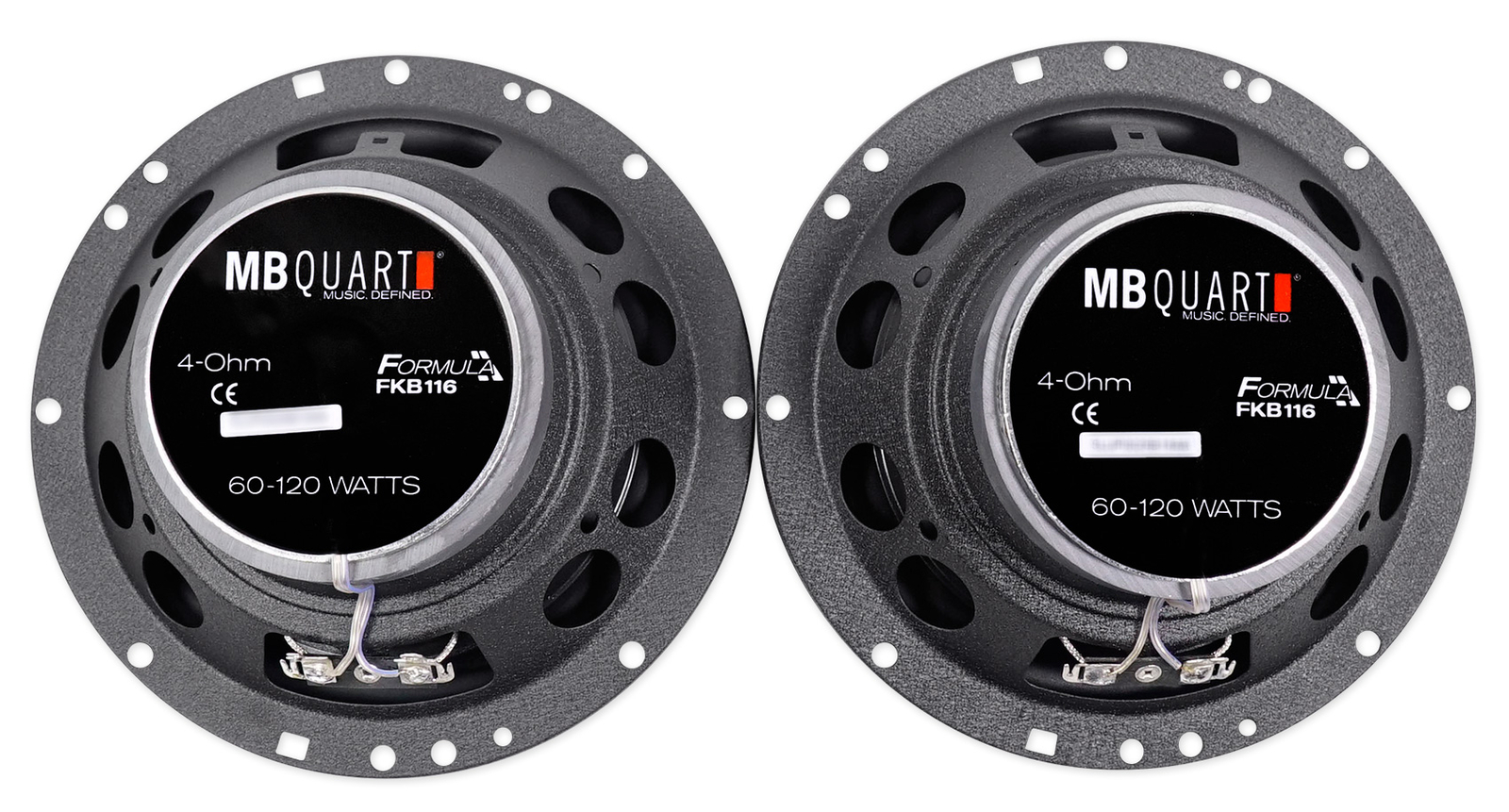 2 Двухполосные автомобильные колонки MB QUART FKB116 65 мощностью 240 Вт2 колонки 4x6 мощностью 180 Вт