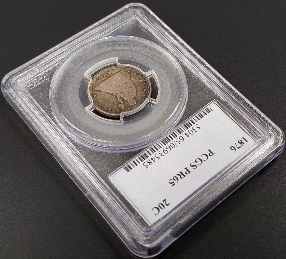 1876 Proof Seated Liberty Twenty Cent Piece certified PR 65 by PCGS! - Image 3 of 4