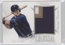 2015 Panini National Treasures Colossal Jersey Number Prime 10/15 Wil Myers 0b2