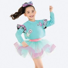 Update All Title  Dance Costume Revolution RC23510 Medium Child Green Tutu Hip