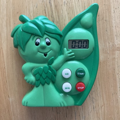 VTG Little Sprout Kitchen Timer WORKS Jolly Green Giant 1995