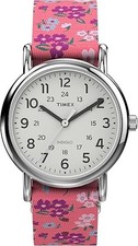 Timex Ladies Weekender Quartz White Dial Watch - TW2V61400 NEW