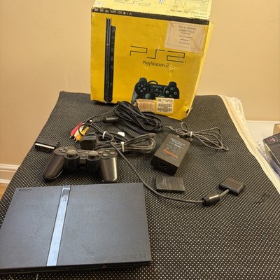Sony PS2 Slim PlayStation 2 Konsole Originalverpackt mit Komplett Getestet 