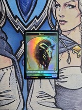 1x Beast (3,3) Token FOIL - NM UST Unstable MTG