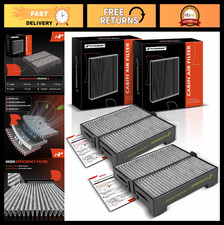 2-PC Cabin Air Filter with Activated Carbon for Subaru Forester 2003-2008, 2.5L