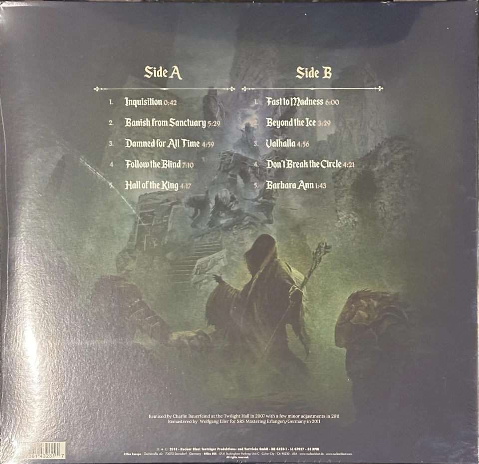 Blind Guardian - Follow The Blind - 12” 180G Vinyl LP - Reissue Remastered - New - Image 2 of 2