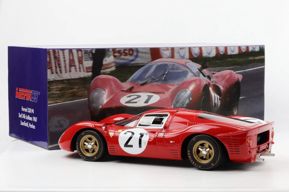 1:12 WERK83 330 P4 #21 2° 24h LeMans 1967 Scarfiotti Parkes resina - Immagine 3 di 4