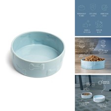 Park Life Designs Ceramic Dog Bowl - Blue - Small