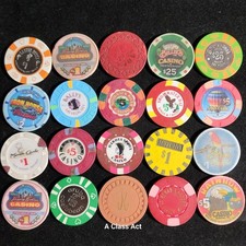 20, Different Vintage Casino Chips Lot. See Photos. Our B2305