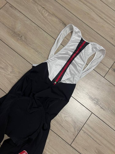 Men Castelli Velocissimo Cycling Bike Black Bib Shorts sz 2XL - Picture 3 of 7