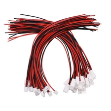 50Pack Xh2.54Mm Female/Male Connections Plug 2Pin Wire Cables 200Mm Xh2.54-2Pin 