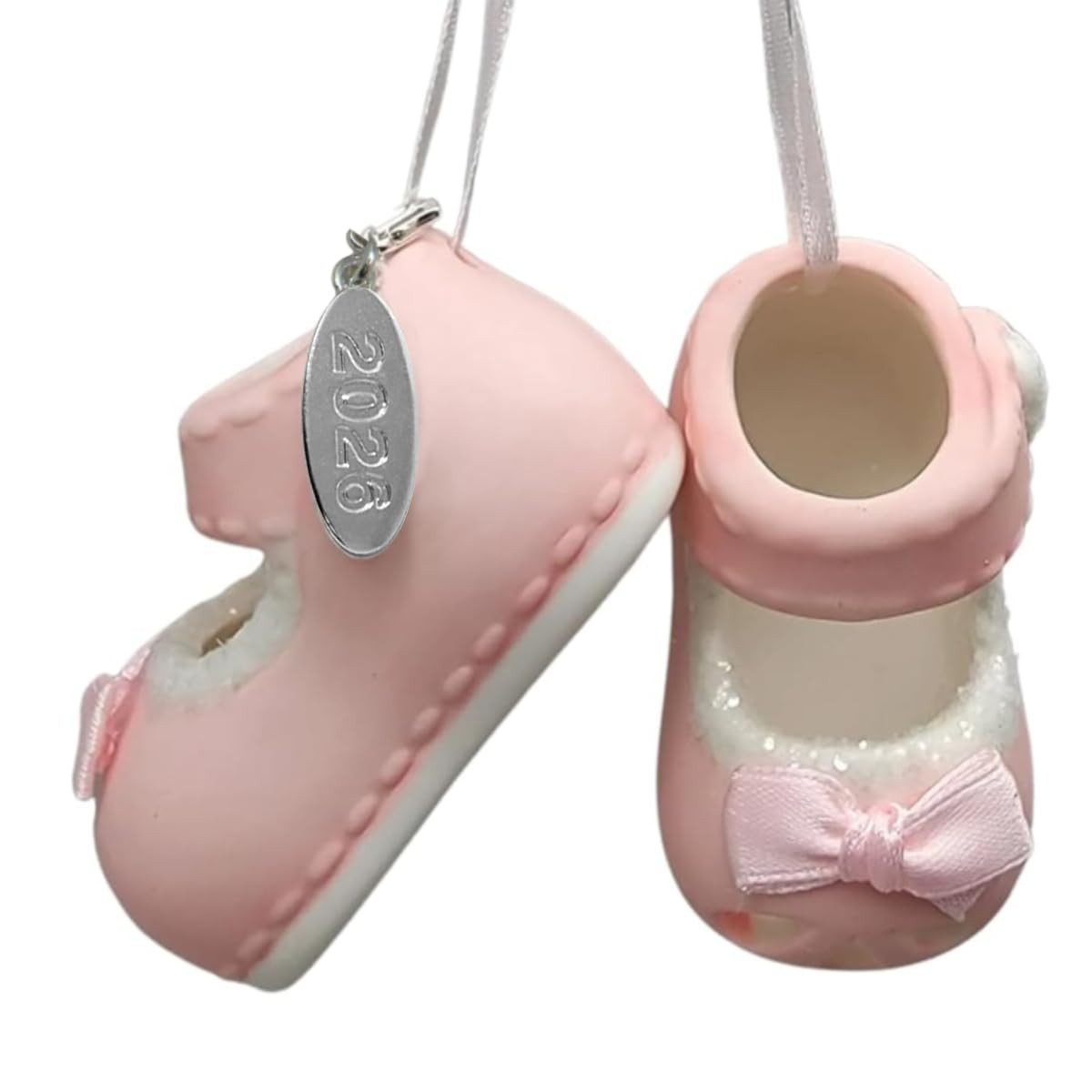Baby Girl Personalized Ornament Babys First Christmas Ornament 2026 Pink Girl...