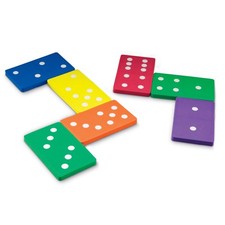 Learning Resources Jumbo Foam Dominoes - Math Games, Counting, Ages 5 