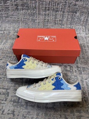 Größe 6,5 - Converse Chuck 70 Ox Low Häkelpaket Patchwork Strick A09229C