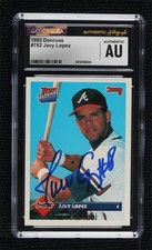 CGC x JSA 1993 Donruss Javy Lopez #782 CGC x JSA Authentic Auto 1l2