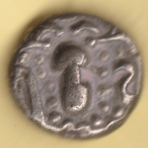 ANCIENT INDIA 3/4 CENTURY INDO SASSANIAN SILVER DRACHMA RARE COIN - Foto 1 di 2