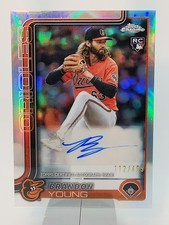 2025 Topps Chrome Update Series - Autographs Brandon Young #AC-BY Ref  /499