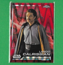 2024 Topps Chrome Star Wars Lando Calrissian Red RayWave Rebel Alliance 106