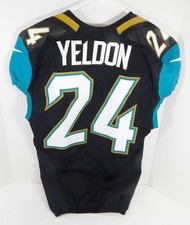 2016 Jacksonville Jaguars T.J. Yeldon #24 Game Issued Black Jersey 42 DP58922
