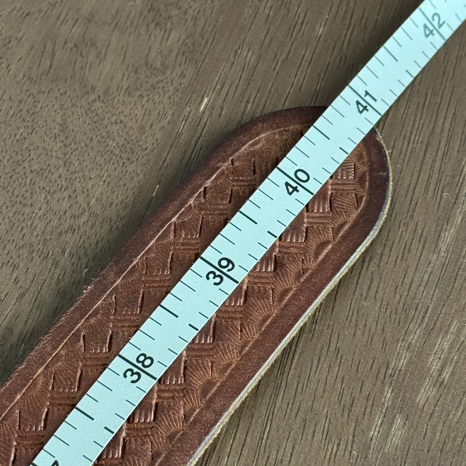 Пояс Hollister унисекс взрослый сплетенный 100% натуральная кожа размер XS/S плетеный коричневый - Изображение 4 из 4