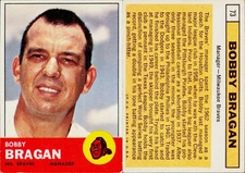 1963 Topps Baseball Card #73 Bobby Bragan