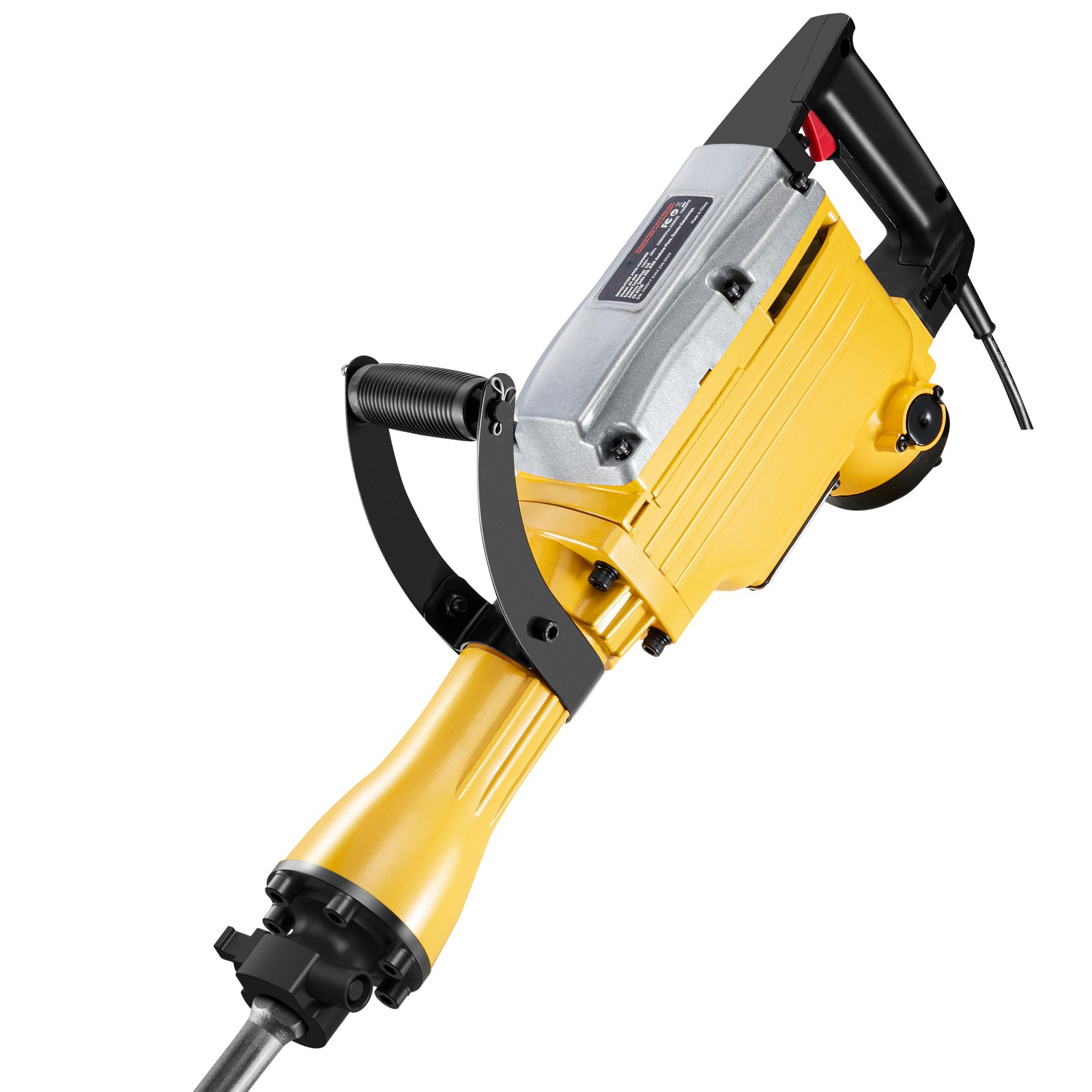 Demolition Jack Hammer Concrete Breaker 2200W Electric Hammer 4 Chisel Bit
