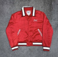 Vintage PACSUN Budweiser King of Beers Bomber Jacket Red USA Men  s Medium