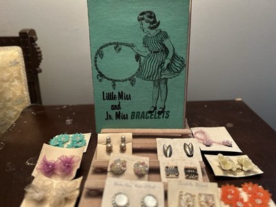 1950 s Store Display Bracelets & Earrings Old New Stock
