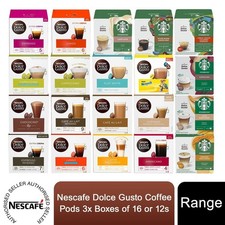 Nescafé Dolce Gusto 24/48 or Starbucks 18/36 Servings - Choose Your Coffee