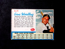 1962 POST #71 GENE WOODLING..NO CREASES..SCUFF MARK BOTTOM LEFT..VINTAGE