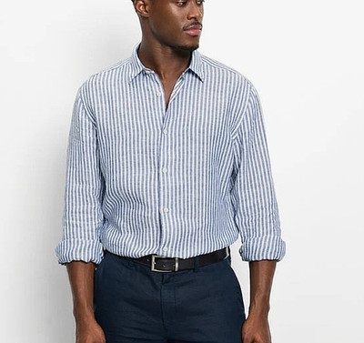 Olympus shirt 4050 casual regular fit size M linen shirt RRP 79.95