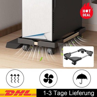 PC Wagen Computer PC Wagen Ständer Büro Rollwagen Gerätewagen mit 4 Rädern DE