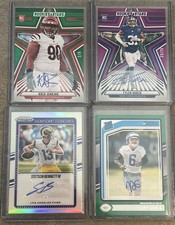 Kris Jenkins Sp /5 Auto Rc Bengals NFL Tyler Nubin/25 Auto Rc Colts Rams Lot