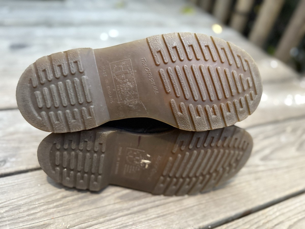 Rare Vtg 90s Dr. Martens Joey Monk Strap Black Steel Toe UK 5 US 7