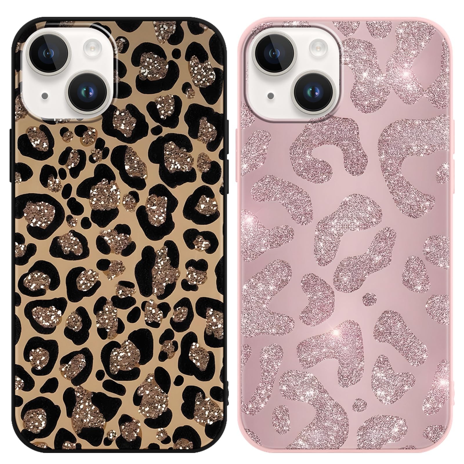 Coque iPhone 14 antichoc en silicone TPU souple transparent et résistant aux rayures pack de 2