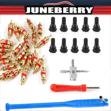 43PCS KIT Valve Stem Installer Remover Repair Tool Set Puller Car Tire Plug Core