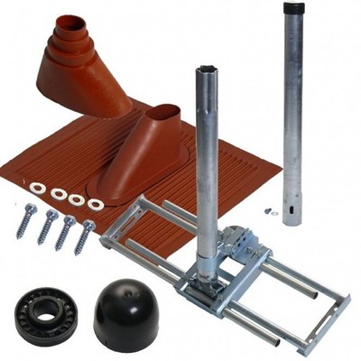 Dachsparrenhalter mit Mast Variante II A.S. HQ Set rot